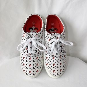 Disney Canvas Sneakers Mickey & Minnie Mouse, Size 7, Excellent Condition